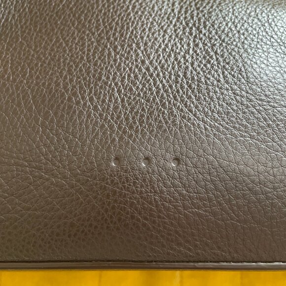 Aesther Ekme Soft Lune Shoulder Bag in Dark Truffle Grain Leather - Picture 5 of 10